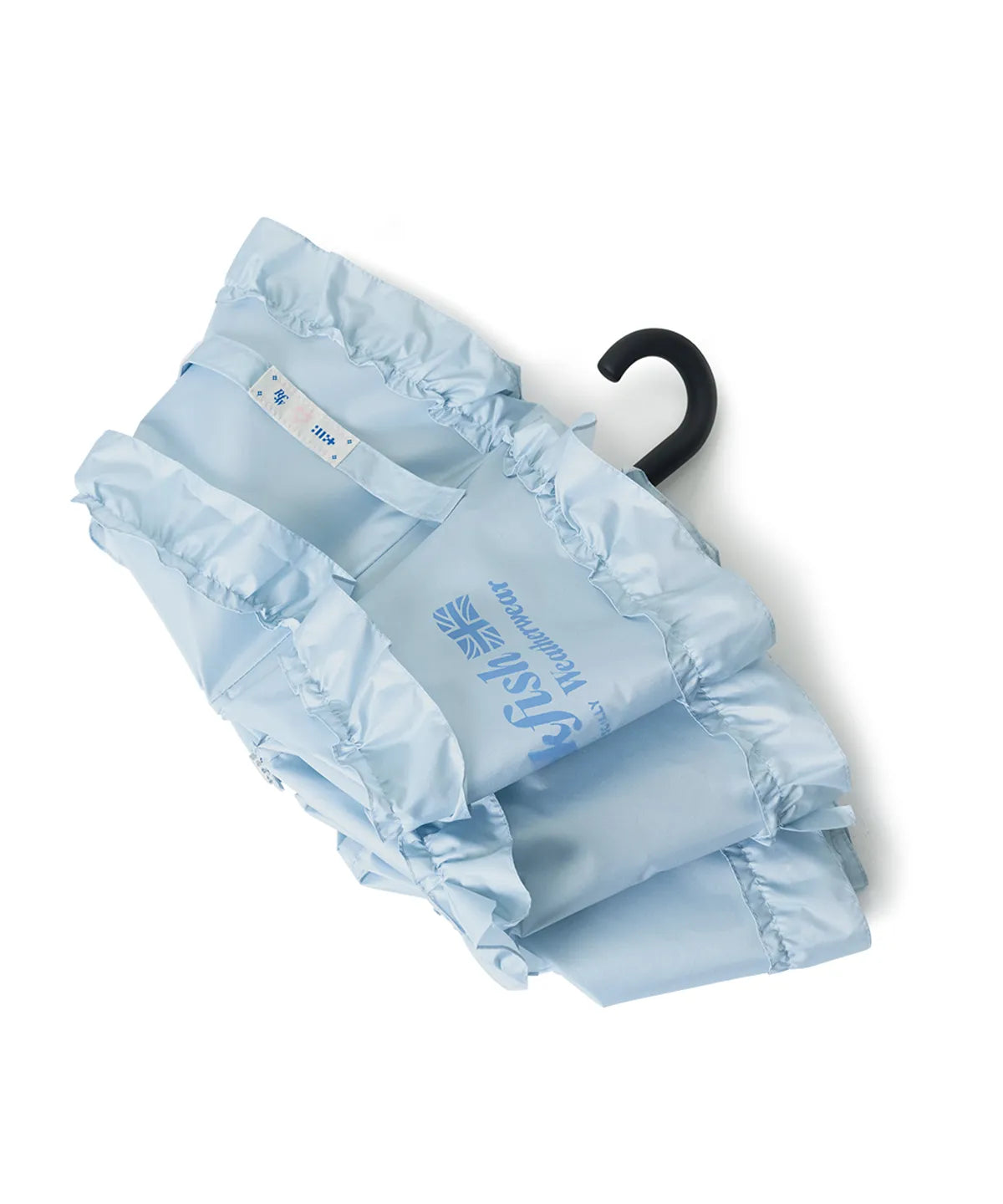 ILLIT Rockfish Weatherwear [× ILLIT] Short Frilled Umbrella - Sky Blue