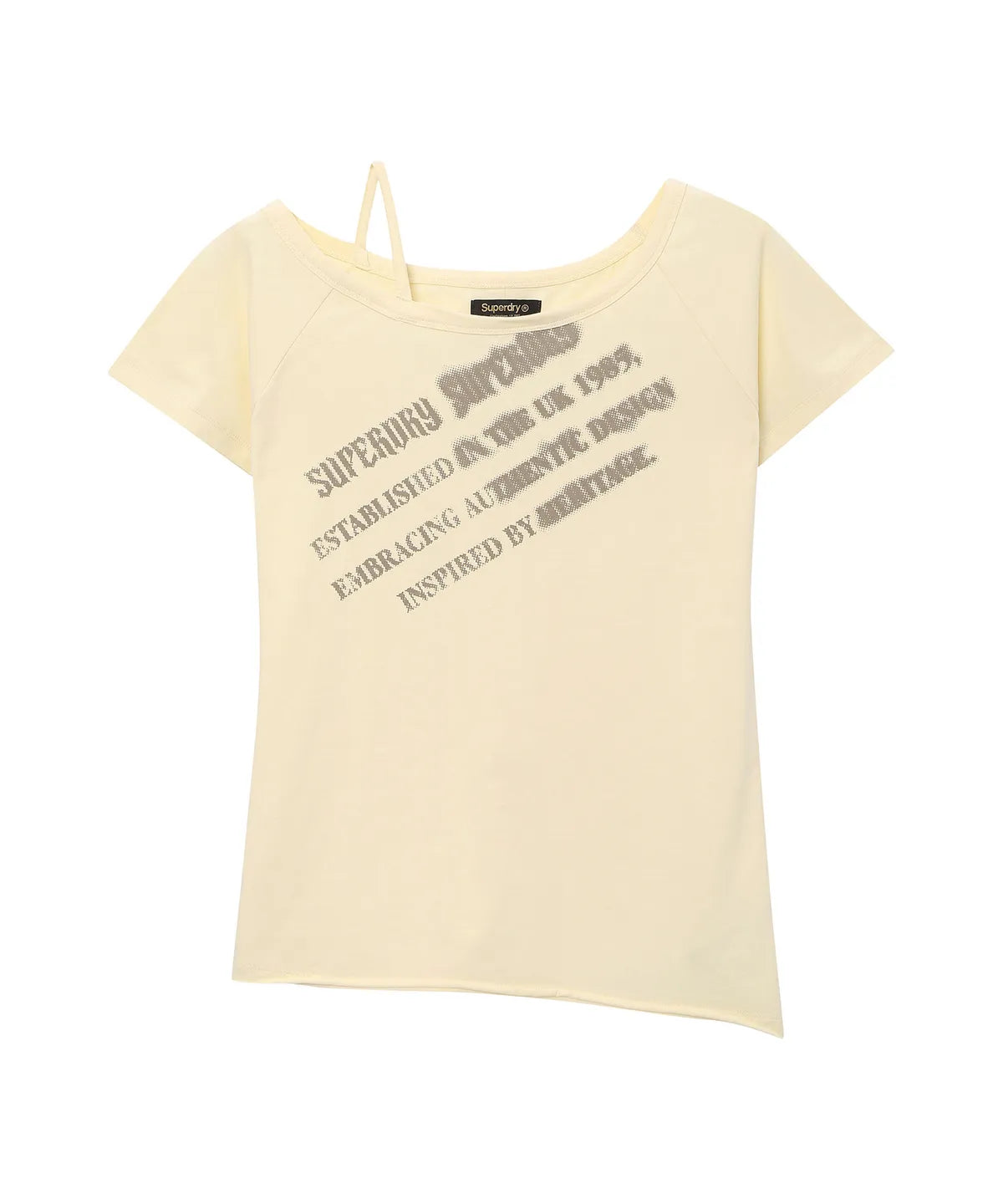 Superdry Women’s Script T-Shirt – Light Yellow (ILLIT Wear)