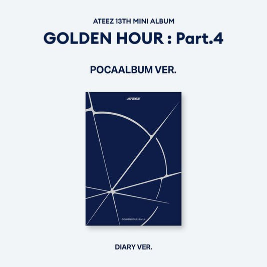 ATEEZ - 13th Mini Album [GOLDEN HOUR : Part.4] (POCAALBUM Ver.) (Diary Ver.)