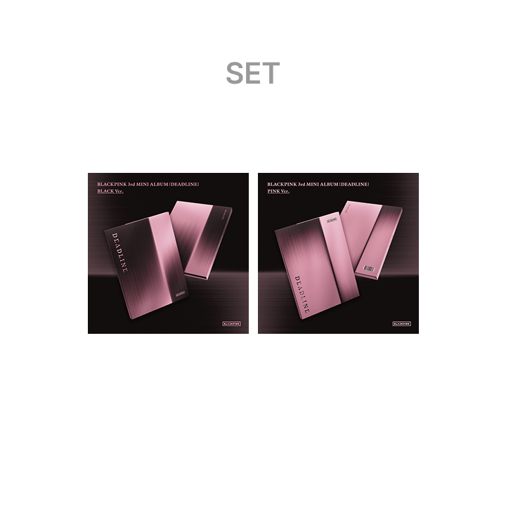 BLACKPINK 3rd MINI ALBUM [DEADLINE] BLACK Ver. + PINK Ver. Set
