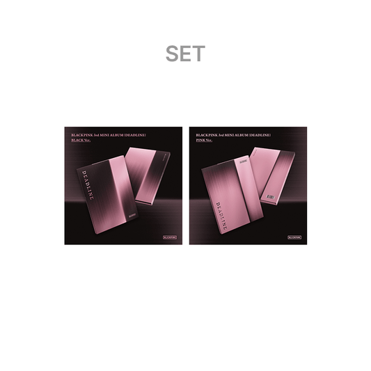BLACKPINK 3rd MINI ALBUM [DEADLINE] BLACK Ver. + PINK Ver. Set