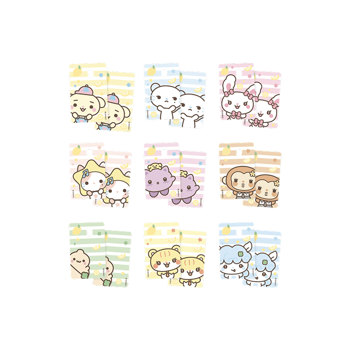 Hearts2Hearts - Card Cover Sticker Set [Lemon Tang]