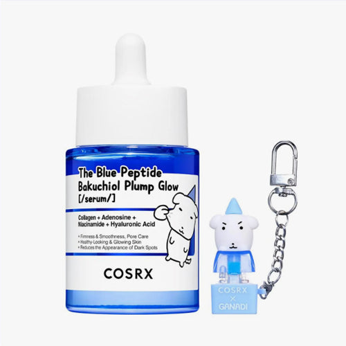 [GANADI EDITION] COSRX The Blue Peptide Bakuchiol Plump Glow Serum 50ml Set (+Keycap Keyring)