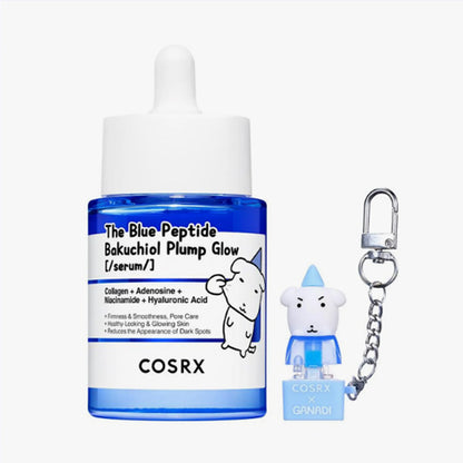 [GANADI EDITION] COSRX The Blue Peptide Bakuchiol Plump Glow Serum 50ml Set (+Keycap Keyring)