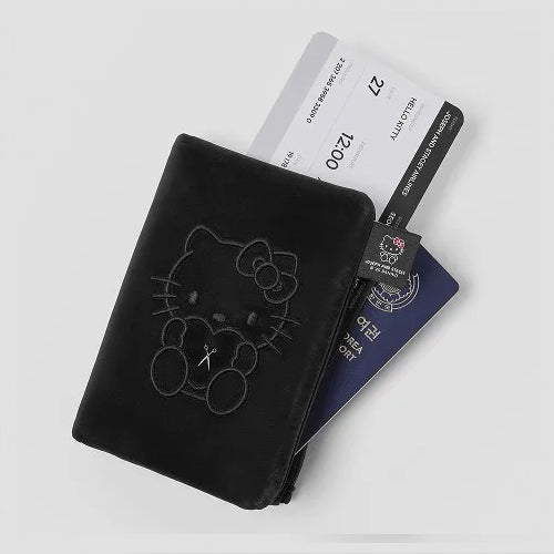 JOSEPH&STACEY Haze Travel Wallet Hello Kitty Black Sanrio Collaboration