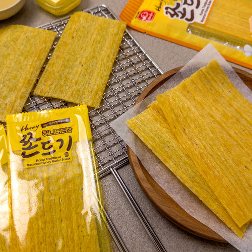 Korean Sweet Chewy Snack (Jjondigi) – Honey Butter Flavor 300g