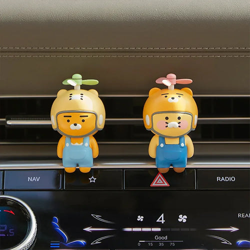 Kakao Friends Ryan & Chunsik Flying Go-Go-Sing Car Air Freshener