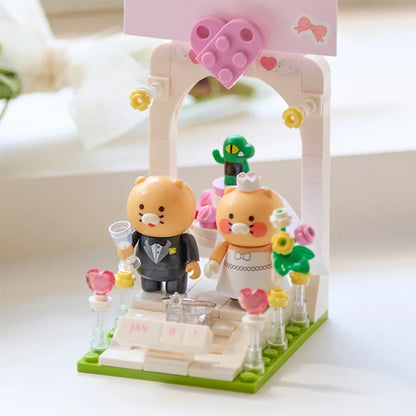 Kakao Friends Chunsik Happy Wedding Brick Figure Set