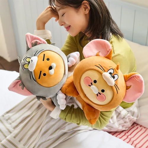 Tom and Jerry x Kakao Friends Body Pillow – Ryan & Choonsik Plush Doll