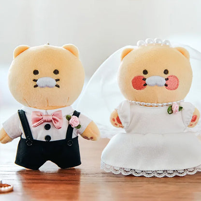 Kakao Friends Chunsik Happy Wedding Plush Keyring Set