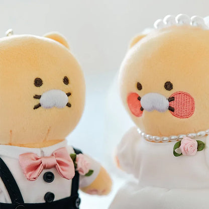 Kakao Friends Chunsik Happy Wedding Plush Keyring Set