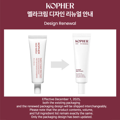 KOPHER Curepair Mela Cream 35ml – Dark Spot & Melasma Care