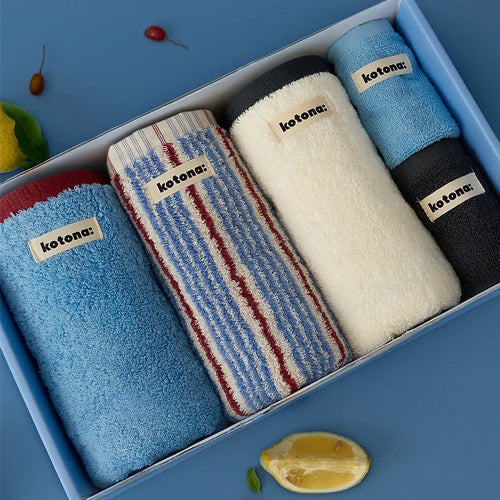 kotona: Gift Set 5-Piece Hotel Towel 40-Count Heavyweight Towel 200g