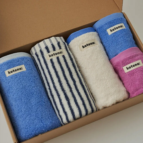 kotona: Gift Set 5-Piece Hotel Towel 40-Count Heavyweight Towel 200g