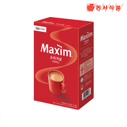 Maxim Original Korean Instant Coffee Mix 100 Sticks
