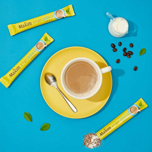 Maxim Mocha Gold Zero Sugar Korean Instant Coffee Mix 100 Sticks