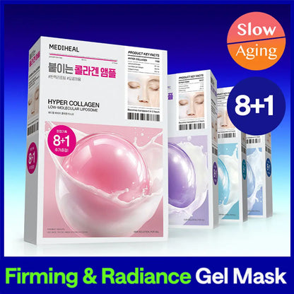 [Special Edition Set 8+1] MEDIHEAL Hyper Mask Sheet (Gel Mask with 4 Options)