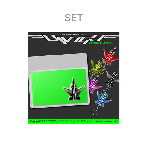NCT 127 The 7th Album [BLINGY] (JET Keychain Ver.) (SMART ALBUM) (Set)