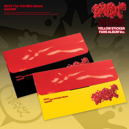 NEXZ-The 4th Mini Album SAUCIN' (BLACK STICKER FANS ALBUM ver. / YELLOW STICKER FANS ALBUM ver.) [SET]