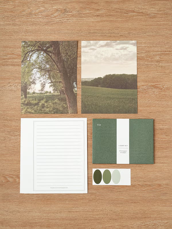 Emotional Letter Set 4 Set Green [DAISO]