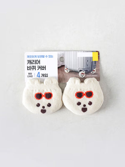 Carrier Wheel Covers (4 Pack) Ivory [DAISO]