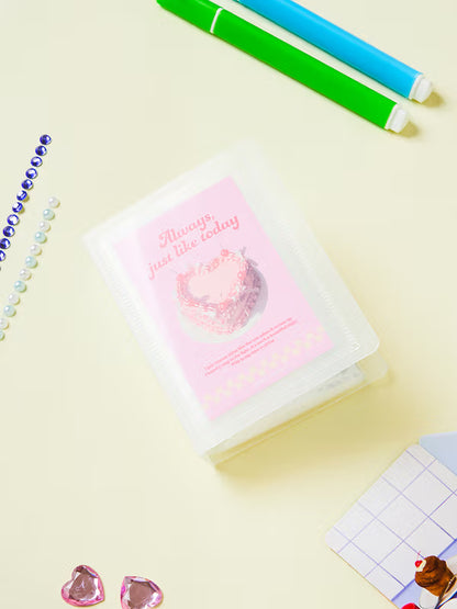 Polku Photo Card Album 20 Sheets Pink [DAISO]