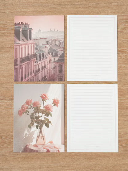 Emotional Letter Set 4 Set Pink [DAISO]