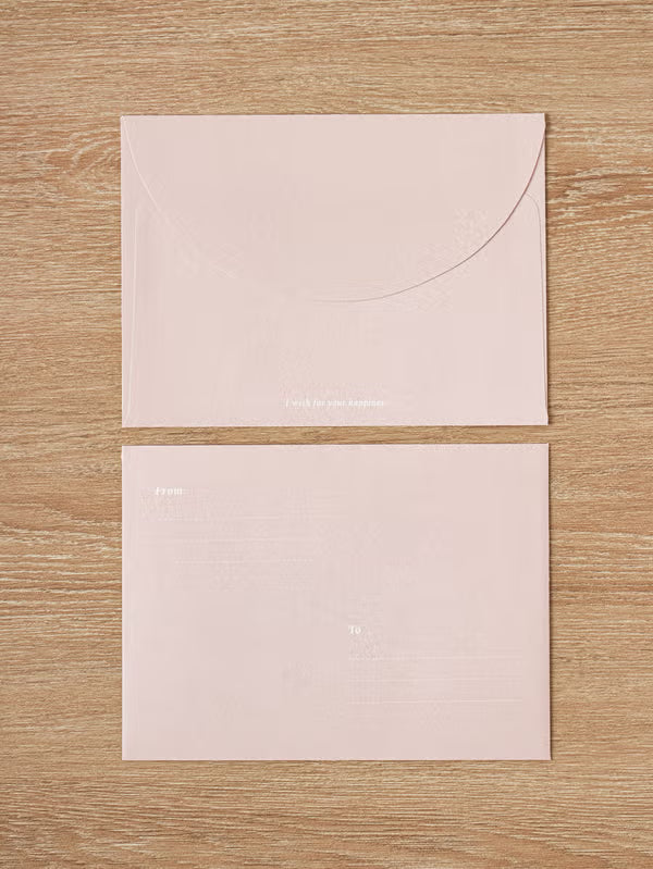 Emotional Letter Set 4 Set Pink [DAISO]