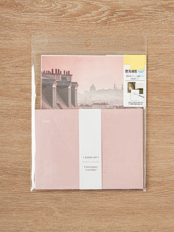 Emotional Letter Set 4 Set Pink [DAISO]