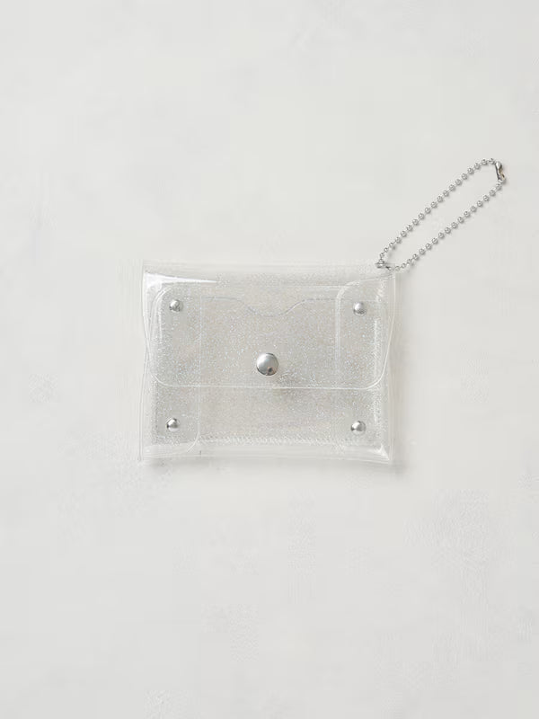 Polku Photo Card Ball Chain Glitter Case [DAISO]