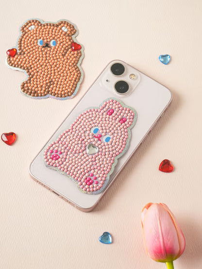 Animal Gem Cross Stitch Stickers 6 X 8 cm 3 Pack [DAISO]