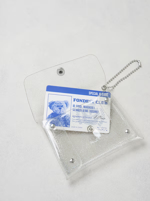 Polku Photo Card Ball Chain Glitter Case [DAISO]