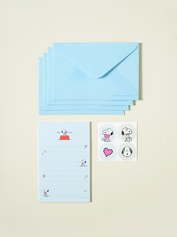 Peanuts Vintage Snoopy Mini Stationery Pads (20 Sheets) [DAISO]