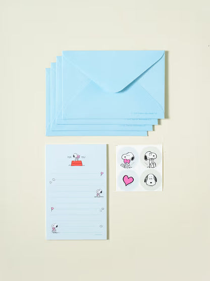 Peanuts Vintage Snoopy Mini Stationery Pads (20 Sheets) [DAISO]