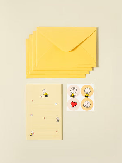 Peanuts Vintage Charlie Mini Stationery Pads (20 Sheets) [DAISO]