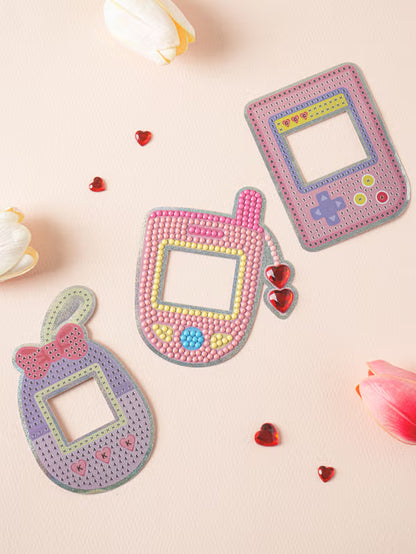 Mixed Gem Cross Stitch Stickers 6 X 8 cm 3 pcs [DAISO]
