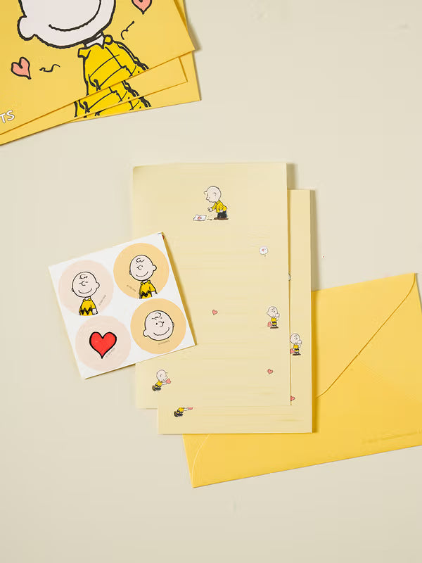 Peanuts Vintage Charlie Mini Stationery Pads (20 Sheets) [DAISO]
