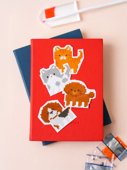 Gem Cross Stitch Stickers 15 X 15 cm Animal [DAISO]