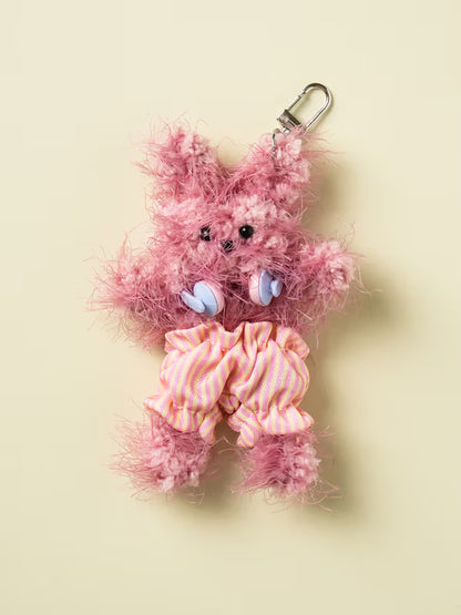 Make Your Own DIY Doll Keychain With Long Hair Headset [DAISO]