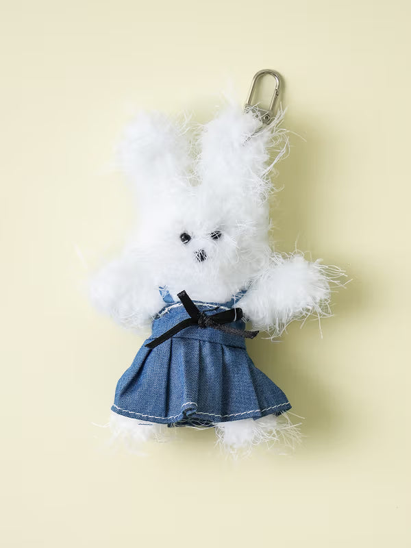 Make Your Own DIY Doll Keychain With Long Hair and One Piece [DAISO]
