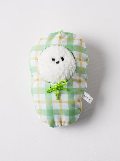 Doll DIY Cozy Fluffy Sleeping Bag Green [DAISO]