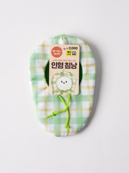 Doll DIY Cozy Fluffy Sleeping Bag Green [DAISO]