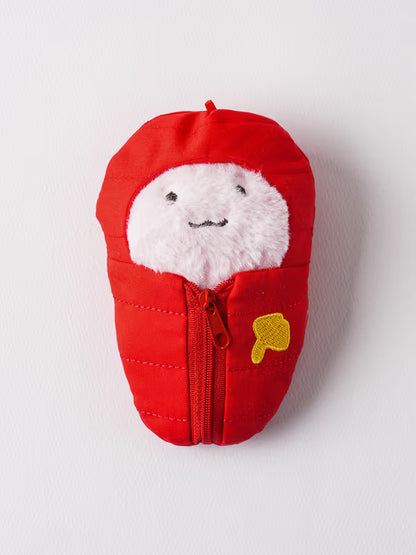 Doll DIY Cozy Fluffy Sleeping Bag Red [DAISO]