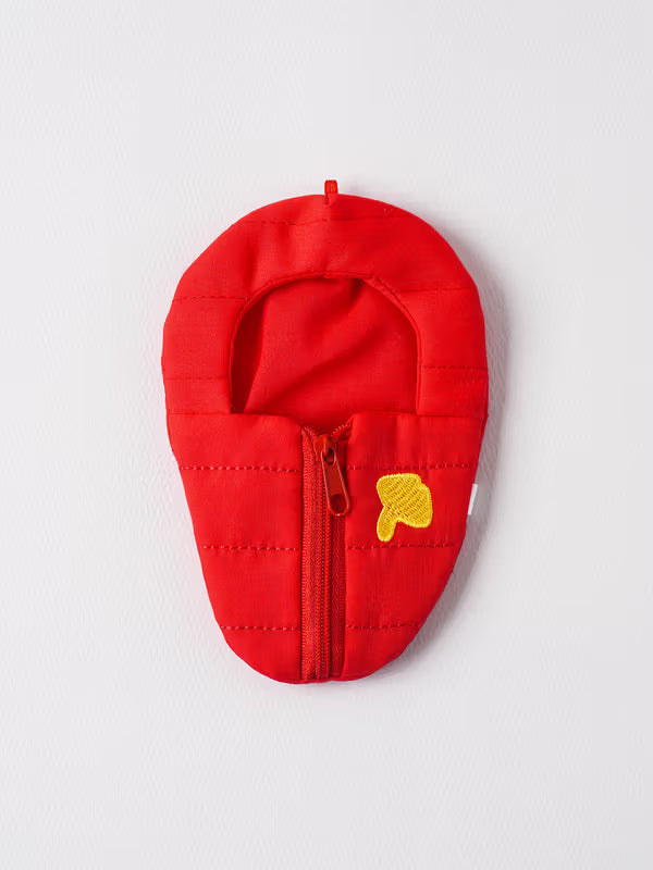 Doll DIY Cozy Fluffy Sleeping Bag Red [DAISO]