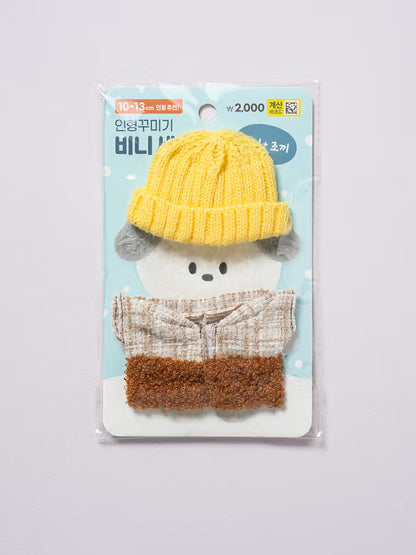 Doll DIY Winter Poggle Vest Knit & Hat Set [DAISO]