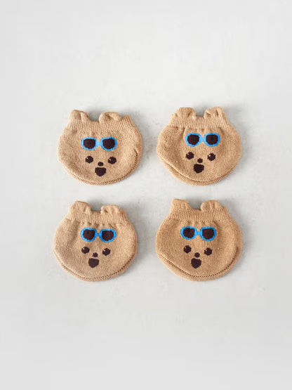 Carrier Wheel Covers (4 Pack) Brown [DAISO]