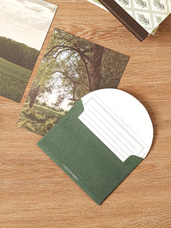 Emotional Letter Set 4 Set Green [DAISO]