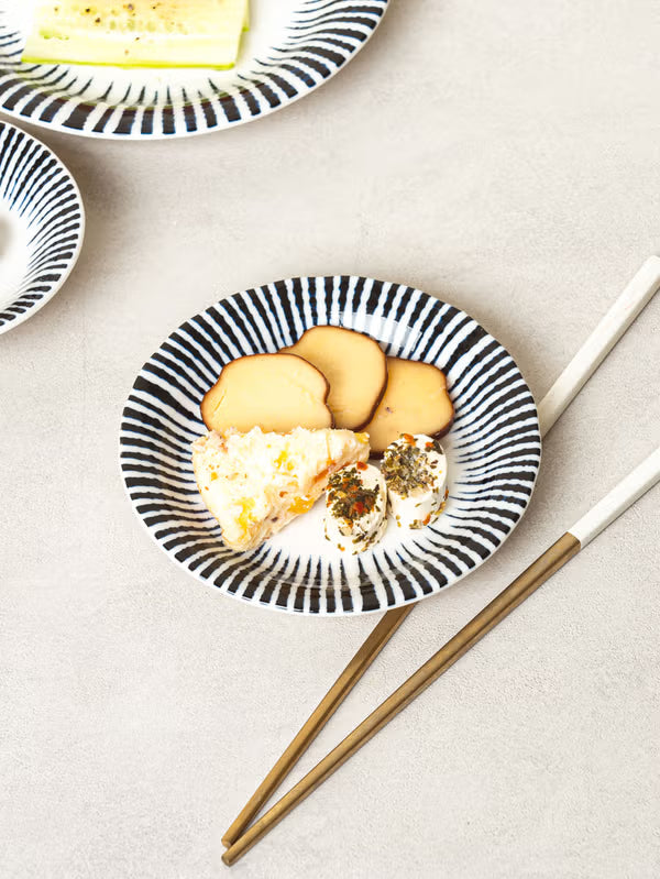 New York style round plate 12 cm [DAISO]