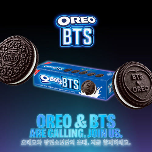 BTS X OREO  White Cream OREO Cookies 100g