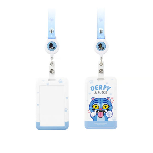 KPOP DEMON HUNTERS - DERPY & SUSSIE Retractable Card Holder [ONE YEAR ANNIVERSARY POP-UP]